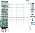 RentACoop Poultry Netting Electric Fence - Electric Poultry Enclosure for Chickens, Ducks, Turkeys - Suitable for 4 Week Old Chickens/Older and Adult Poultry - Energizer Not Included - 168' L x 42" H