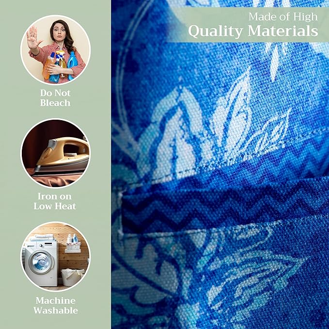 Maison d' Hermine 100% Cotton Apron for women with Pocket Kitchen Chef Apron for Men Cooking Easter Decorations