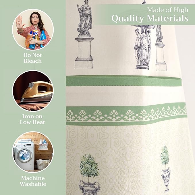 Maison d' Hermine 100% Cotton Apron for women with Pocket Kitchen Chef Apron for Men Cooking Easter Decorations