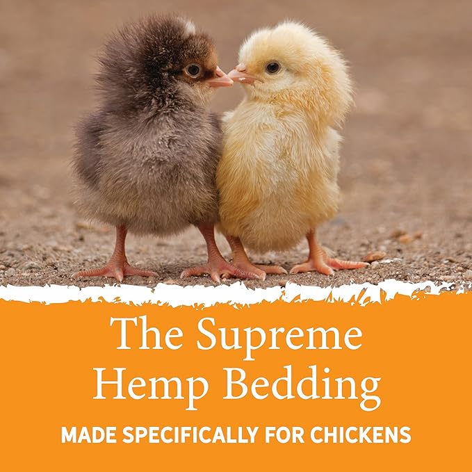 AubiChick Hemp Bedding for Chickens and Other Small Animals | 22lb