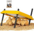 Brooder Heating Plate for Chicks Adjustable: with Bonus 10x10 Warmer with Easy- Cleaning Plate 15W Poultry Coop Heater for 12 Baby Chick