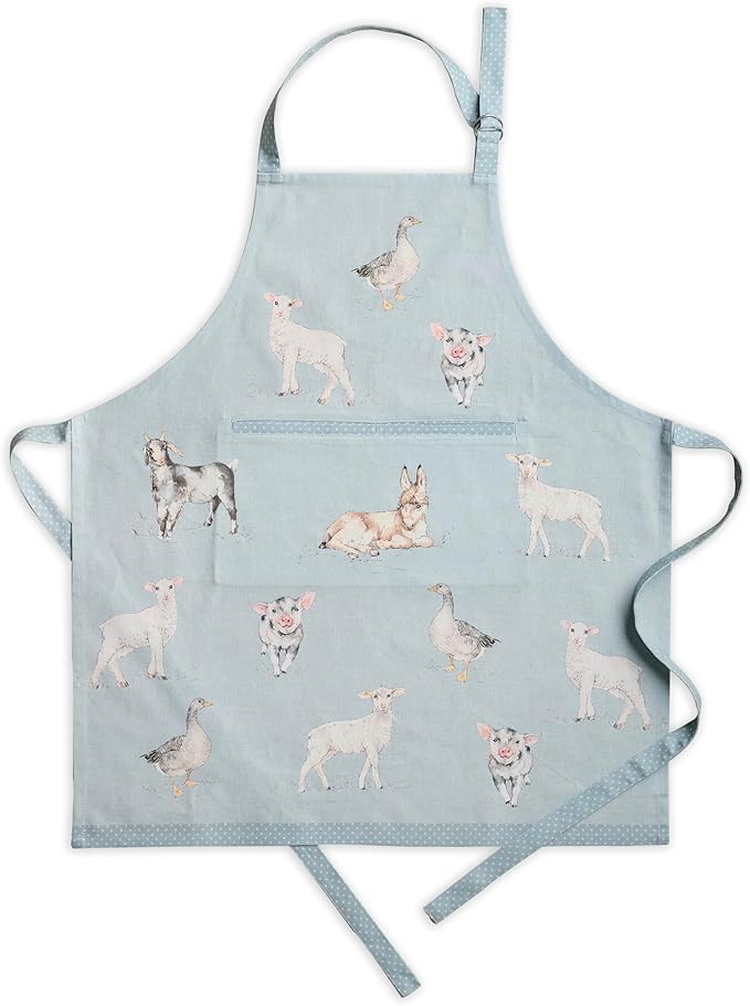 Maison d' Hermine 100% Cotton Apron for women with Pocket Kitchen Chef Apron for Men Cooking Easter Decorations