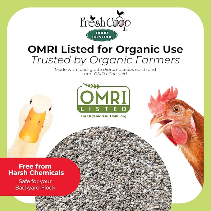 Progressive Planet Fresh Coop Odor Control, 7lb Jug (Pack of 2) - Ammonia Neutralizer & Moisture Absorption for Poultry - Food-Grade Diatomaceous Earth & Citric Acid - Extends Bedding Life & Freshness