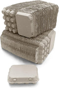 Henlay Quail Egg Cartons - Recycled Cardboard Paper Pulp 3x4 Square Style - Holds One Dozen Quail Eggs- Bulk (144)