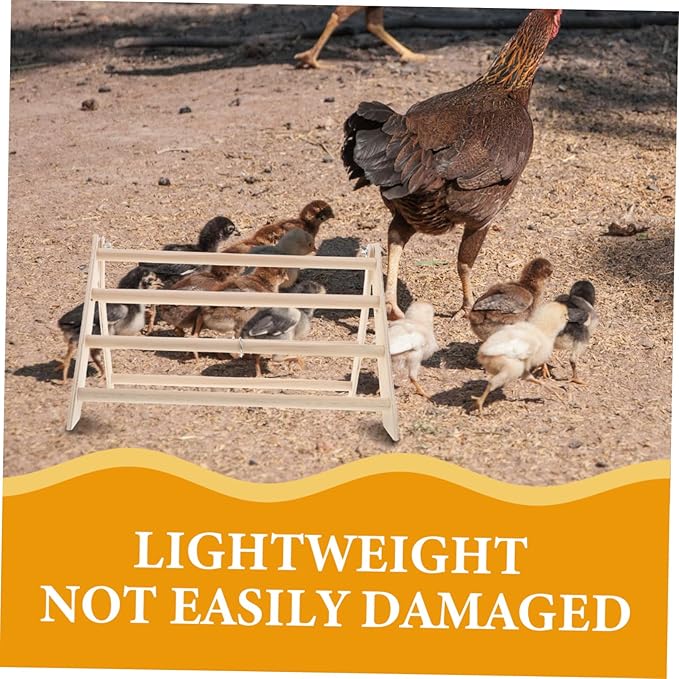 VANZACK Chicken Accessory Nesting Bar Wooden Perch Stand Toy Roosting Bars for Hens Poultry Habitat Enrichment