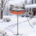 Saillong Heated Bird Baths for Outdoors for Winter with Thermostat Control, Powerful 75W Bird Bath Heater for Outside, Birdbath Birds Feeder for Winter Garden Patio Yard Lawn(Freestanding Style)