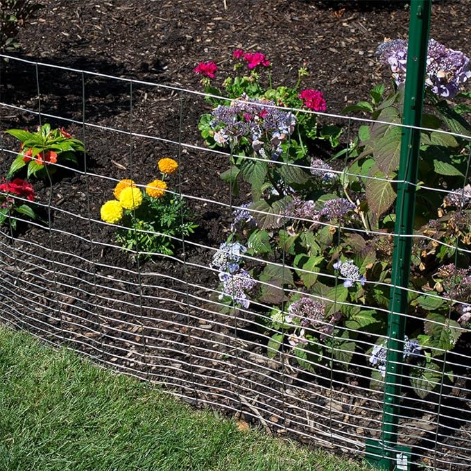 YARDGARD – 1/2 in. x 1 in. Mesh Welded Wire Fence – 24 in. x 25 ft. 16‑Gauge Galvanized Steel – for Garden Protection | Animal Cages | Outdoor Fencing and Property Boundaries