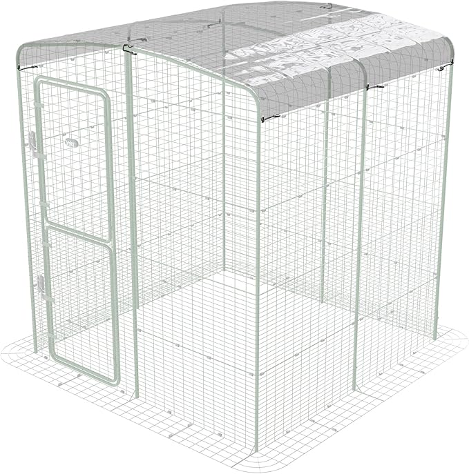 Omlet Clear Chicken Run Tarp | Durable Weatherproof Cover for Poultry Runs | Full Protection from Rain, Wind & Snow | Includes Bungees | 6ft x 6ft