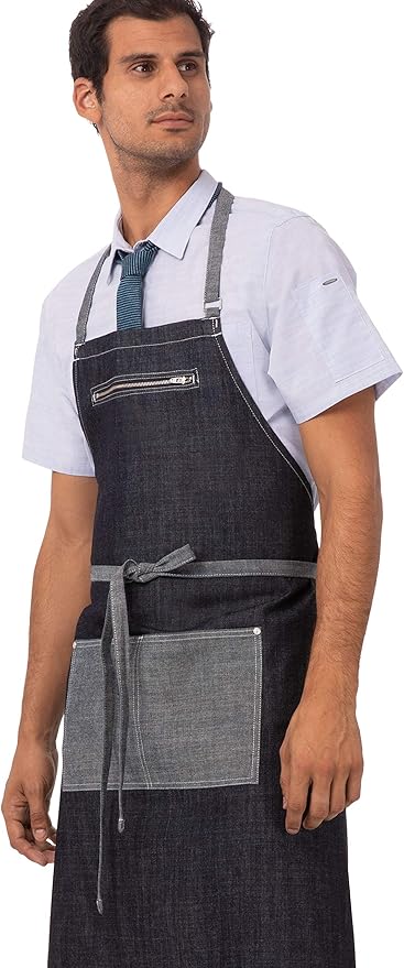 Chef Works Unisex Manhattan Bib Apron