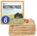 MagJo Aspen Nesting Pads for Chicken Coops - USA Grown Aspen Excelsior Nest Box Liners 13x13-6 Pack