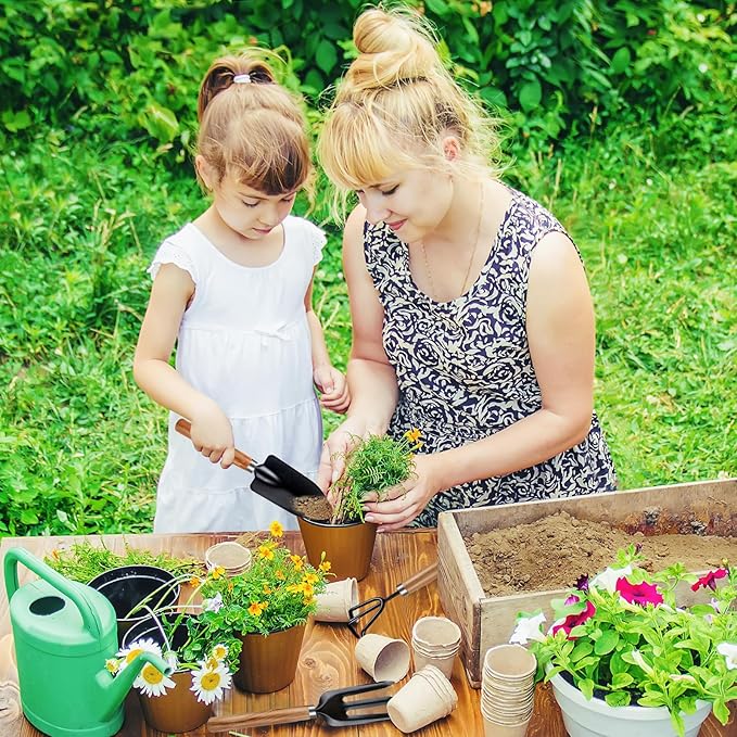 Rukinovi 3Pcs Garden Tools,Lightweight Duty Gardening Tools,Gardending Hand Tools Kit for Succulents,Home Plants,Garden Potted Plants Etc Indoor Plant Accessories-Gardening Tool Set