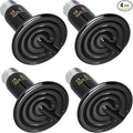 YSSOA 75W Ceramic Heat Emitter Bulb, No Light Reptile Heat Lamp Tank Heat Bulb for Lizards, Bearded Dragons, Turtles, Chickens, 4 Pack