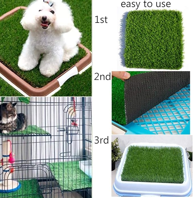 Hamiledyi Chicken Nesting Box Pads, 6 Pcs Artificial Grass Rug Carpet Synthetic Turf Mat Nest Box Bedding for Chicken Coop Pet Garden Lawn Indoor Outdoor 12"x12"