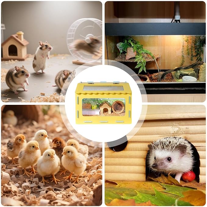 Brooder Box for Chicks - Chew-Resistant with Observation Window, Quail Brooder Box Kit for Small Space Backyard Urban Home Small Farm Apartment Garage Beginners Adults