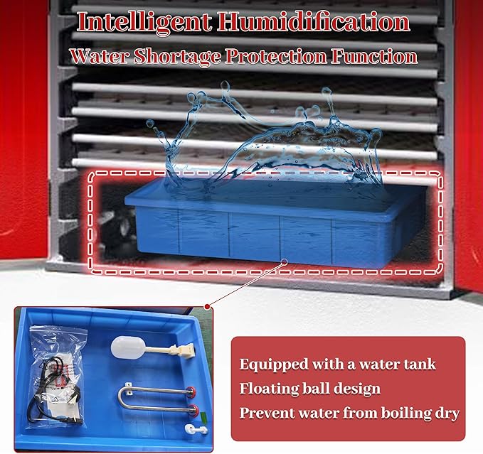 1000 Eggs Incubator Cabinet with Automatic Turning&Digital Temperature Control, Large Commercial Poultry Hatcher Cabinet for Chicken, Duck, Goose, Quail Eggs