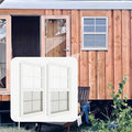 2 Pack Shed Windows 24" x 36" Flush Mount Window with Tempered Glass,House Small Windows,Household Sliding Windows for Chicken Coop, Playhouse, Household, Garage