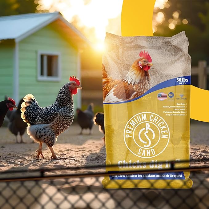 50 lbs (56-Pack) – Dust-Free, Odor-Control Bedding for Chicken Coops, Nesting Boxes, and Runs – Natural Poultry Litter, 2800 lbs Total