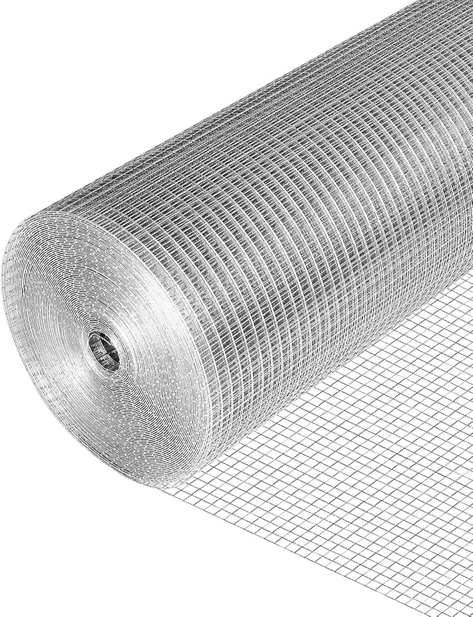 72x50 Hardware Cloth 1/2 Inch 19Ga,Chicken Coop, Hardware Mesh, Welded Fence Rolls, Galvanized Wire Mesh, Chicken Wire, Rabbit Fencing Roll