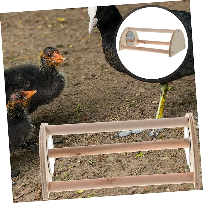 balacoo 2pcs Wooden Chick Perch Roosting Bar for Chickens Natural Wood Stand for Poultry Training and Comfort Chicken Coop