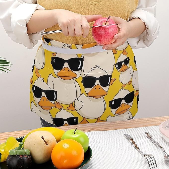 Unisex Half Waiter Waist Short Apron Waterproof Chef Works Waitress Aprons