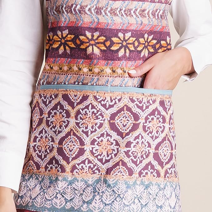 Maison d' Hermine 100% Cotton Apron for women with Pocket Kitchen Chef Apron for Men Cooking Easter Decorations