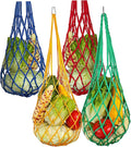4PCS Hanging Chicken Feeder, Poultry Fruit Holder & Vegetable Mesh Bag for Chickens, Hens, Ducks & Large Birds