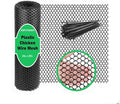 Upgraded Plastic Chicken Wire Fence Mesh(24INx20FT) - Black/Green/White Colors 0.3" Openings,for Garden Net, Poultry Fencing, Chicken Wire Frame,Animal Cage Fence,Floral Netting(Black)