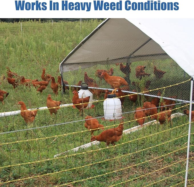 Electric Fence Energizer for Dogs Energizer PE2 0.10 Joule and Spool Aluminum Wire,Livestock Fence Chargers for Containing Dogs, Livestock and Preventing Wild Animals Intruding