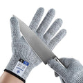 Cutting Gloves,1 Pairs Food Grade Level 5 Protection, Safety Kitchen Cut Gloves for Oyster Shucking, Fish Fillet Processing, Mandolin Slicing, Meat Cutting and Wood Carving(Gray-X-Large)