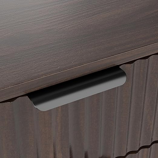 Woodgrain Tilt Out Trash Can Cabinet 13 Gallon, Hidden Kitchen Garbage Can with Drawer, Pull-Out Recycling Bin, Farmhouse Laundry Hamper Organizer (Walnut)