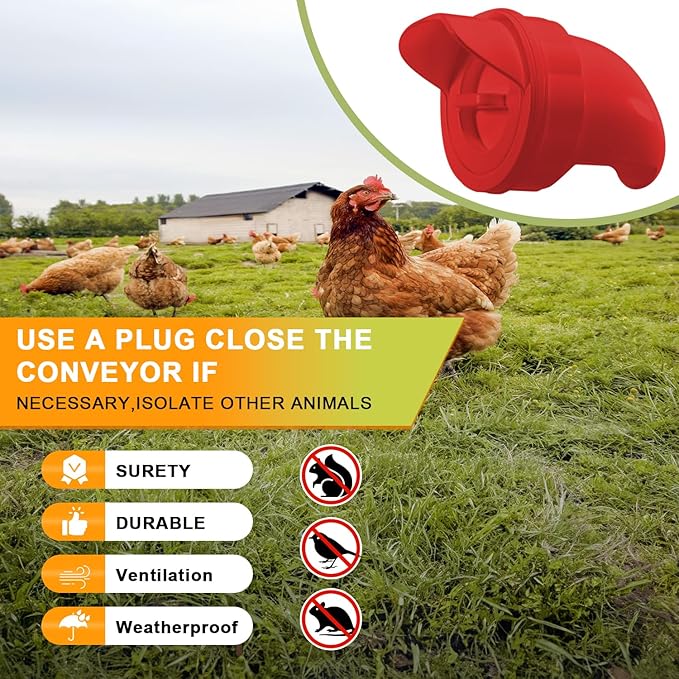 No-Waste Automatic Chicken Feeder – Gravity Feed Port Kit for Buckets & Barrels, Reduces Feed Spillage, Outdoor Poultry Feeder DIY Farm Supply
