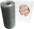 Galvanized Welded Wire Mesh Roll, 8in x 35ft, 1/4 Inch 23 Gauge Hardware Cloth - Garden Fencing for Rabbits, Chickens, Snakes, Gophers, Raccoons & Small Critters - Cage, Enclosure, Pest Barrier
