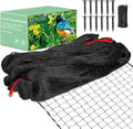 Bird Netting 25'x100' with 3/4" Mesh Nylon Chicken Net Roof Hawk,Poultry Netting for Chicken Run, Aviary Nettings Deer Fence Trellis Net