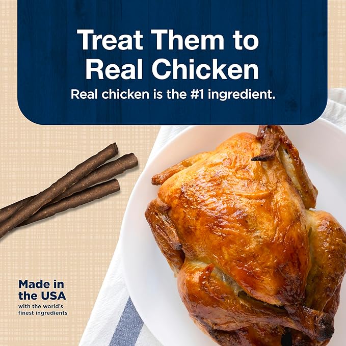 Blue Buffalo Stix Natural Soft Moist Dog Treats Chicken Recipe Bag