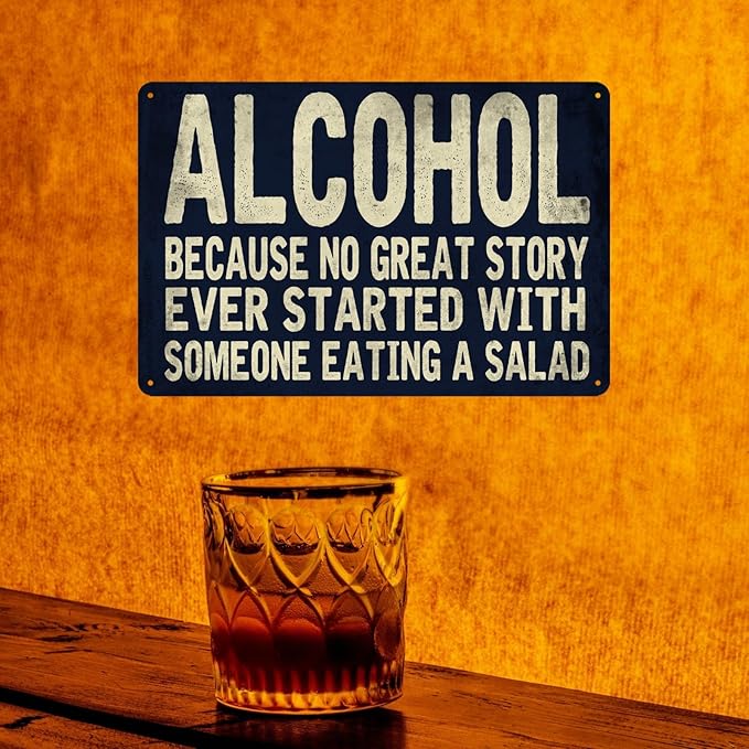 Bar Signs For Home Bar Funny Signs Man Cave Sign Vintage Alcohol Metal Tin Signs Beer Signs For Man Cave Basement Decor Accessories Garage Signs Bar Pictures Wall Decor Garage Decortion For Men 8x12 Inch
