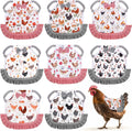 Whaline 8Pcs Chicken Saddles for Hens Chicken Apron with Elastic Straps for Poultry Protector Wing Back Feather Fixer Supplies