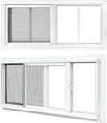 2 Pack Shed Windows, 10"x 18" White Sliding Window Suitable for Chicken Coop, shed, Household, Barn - Transom Window with Tempered Glass and Fiberglass Screen(WH,10''x 18'')