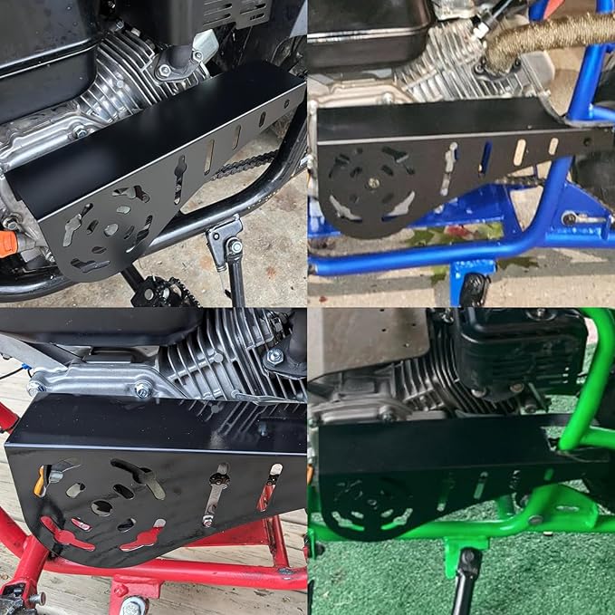 Mini Bike Chain Guard Clutch Cover Compatible with Predator 212cc 224cc 196cc 200cc Coleman CT200U CT200U-EX BT200X Baja Doodlebug DB30 GX160 GX200 Tilotson 212R Tecumseh Engine Minibike Parts
