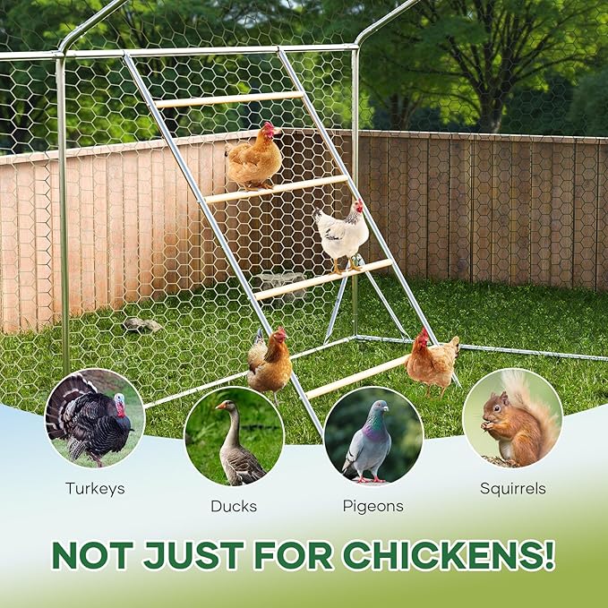 Chicken Perch Roosting Bars for Chickens in Coop Chicken Toys for Coop Accessories Chicken Roosting Ladder Bird Perch Supplies Easy to Assemble & Clean for Farm Backyard 56" L x 40" W