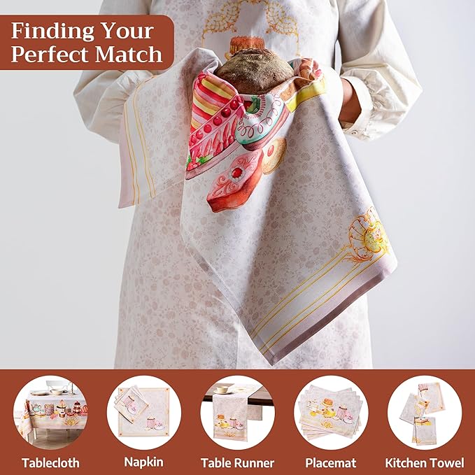 Maison d' Hermine 100% Cotton Apron for women with Pocket Kitchen Chef Apron for Men Cooking Easter Decorations