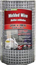 YARDGARD – 1 Inch by 1 Inch Mesh Welded Wire Fence – 24 Inches by 100 Feet – 16 Gauge Galvanized Steel – for Animal Enclosures | Garden Protection | Property Fencing | Cage Wire Applications