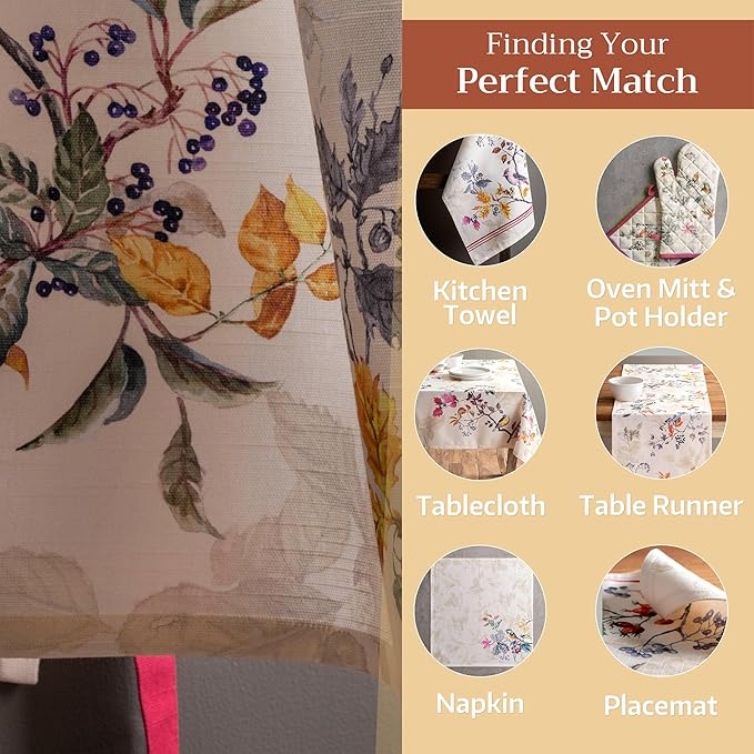 Maison d' Hermine 100% Cotton Apron for women with Pocket Kitchen Chef Apron for Men Cooking Easter Decorations