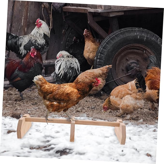 BESPORTBLE Chicken Wood Perch Household Parrot Perch Chick Roosting Bars Pet Supplies Sturdy Hen Stand