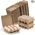 CINPIUK 50 Pack Egg Cartons, 3x4 Style Paper Pulp Egg Trays, Sturdy & Reusable Egg Holder 12 Count Dozen Chicken Egg Storage Tray for Farmers, Home Use & Transport