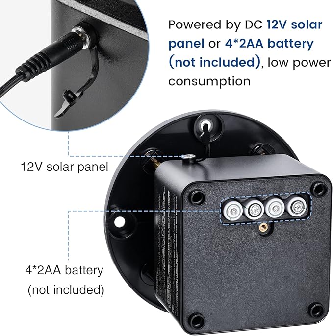 Automatic Chicken Feeder Timer, Briidea Poultry Feeder Motor and Timer Kit, Metal Spin Plate, Adjustable Mount, Ideal for Chickens, Ducks, Geese