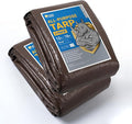GUARD SHIELD Tarps Heavy Duty Waterproof 12x16 Feet Brown/Silver Poly Tarp Cover Outdoor Thick UV Resistant Tarpaulin with Grommets 10mil (2-Pack)