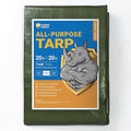 GUARD SHIELD Green Tarp Waterproof 20x20 Feet Medium Duty All Purpose Poly Tarps Cover 7mil
