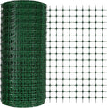 Preboun 2 x 164 ft Plastic Mesh Fence Plastic Safety Fence Roll Reusable Animal Construction Barrier Netting Temporary Pool Fencing Snow Fences for Construction Animal Garden Fencing(Green)