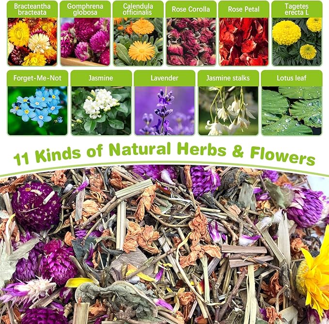 Hamiledyi 18 oz Chicken Nesting Herbs Natural Nesting Box Herbs Aromatic & Fresh for Coop & Nest Boxes Natural Dried Herbs for Laying Hens & Chicks Increase Egg Production