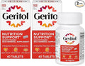 Geritol, Multivitamin Supplement, Contains Antioxidants, Vitamins B, C, E & D and Iron, 27, Minerals, Gluten-Free, Non-GMO, No Artificial Sweeteners, 40 Tablets, 2 Pack